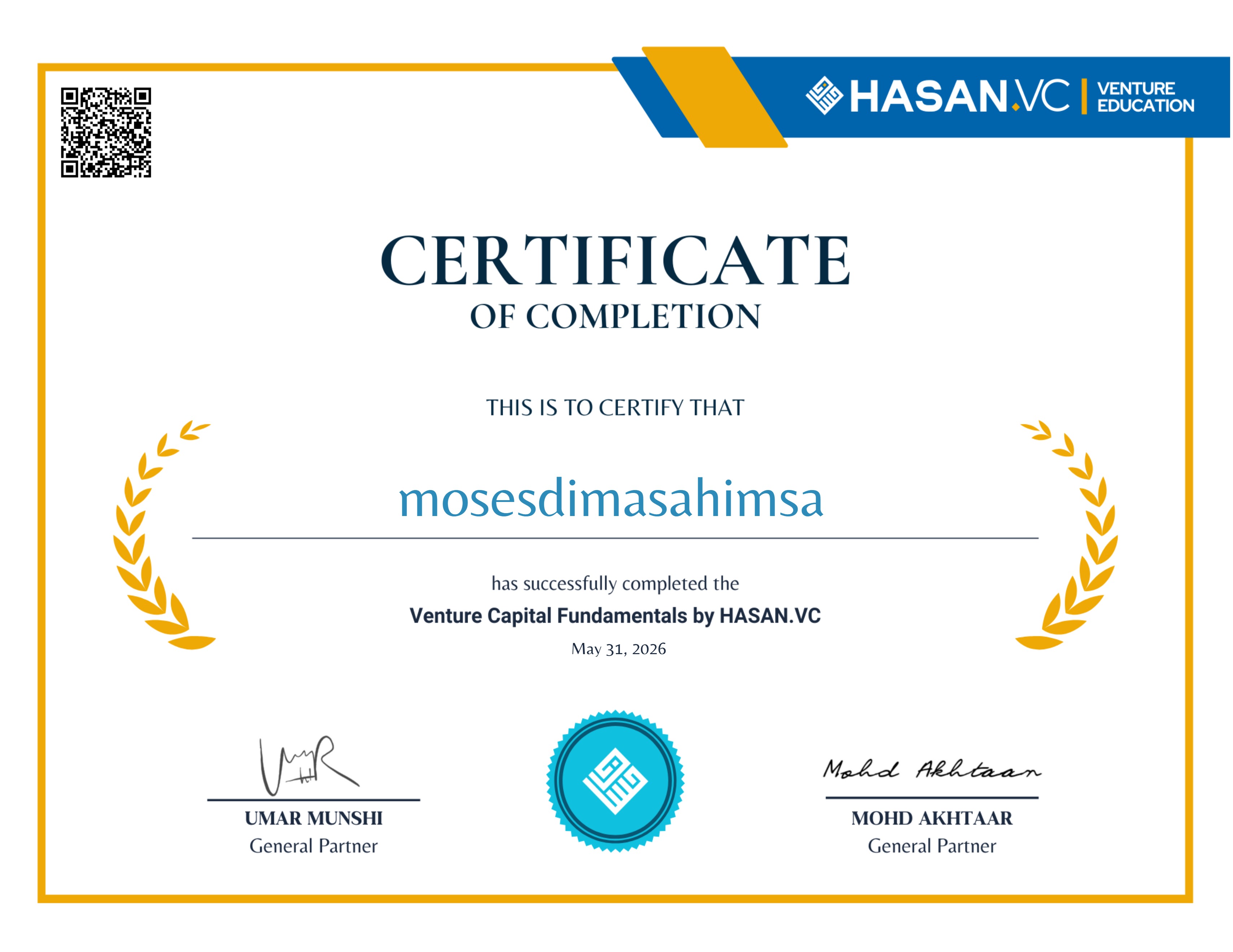 Venture Capital Fundamentals Course